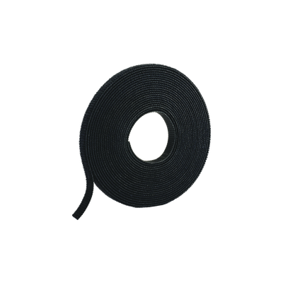 [HLS-15R0] Rollo de Cinta de Contacto, de 15 Pies (4.5m) de Largo, 19.1 mm de Ancho, Color Negro