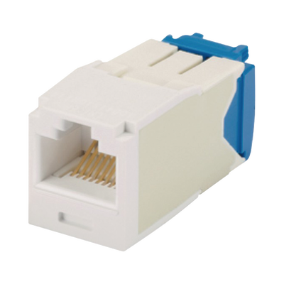 [CJ6X88TGWH] Conector Jack RJ45 Estilo TG, Mini-Com, Categoría 6A, de 8 Posiciones y 8 Cables, Color Blanco