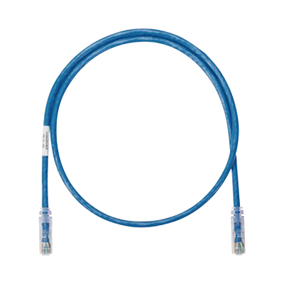 [NK5EPC1BUY] Cable de Parcheo UTP Categoría 5e, con Plug Modular en Cada Extremo - 0.3 Metros (1 Pie) - Azul