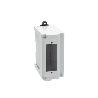 [FDPPSIG] Panel de Parcheo Modular para Fibra Óptica, de Instalación en Riel DIN Estándar de 35 mm (1.38 pulgadas), Acepta Una Placa Acopladora FAP, Color Gris