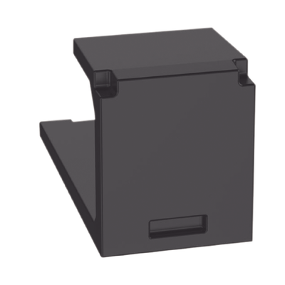 [CMBBL-X] Módulo de Tapa Ciega (Inserto Ciego), Mini-Com, Color Negro, 1 Pieza