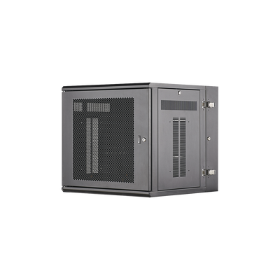 [PZWMC12P] Gabinete PanZone de Montaje en Pared, de 19in, Puerta Ventilada, 12 UR, 635mm de Profundidad, Color Negro