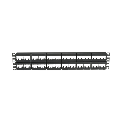 [CPP48WBLY] Panel de Parcheo Modular Mini-Com (Sin Conectores), Plano, Sin Blindaje, de 48 Puertos, 2 UR