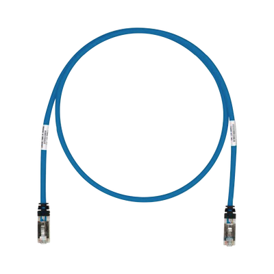 [STP6X5BU] Patch Cord Cat6A, Blindado S/FTP, CM/LS0H, 1.52 Metros (5 Pies), Color Azul