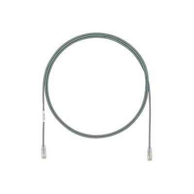 [UTP28X5GY] Cable de Parcheo UTP Cat6A, CM/LSZH, Diámetro Reducido (28AWG), Color Gris, 1.52 Metros (5 Pies)