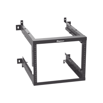 [AWMR9] Rack PanZone® de Montaje en Pared, de 19in, Profundidad Ajustable, Rieles Numerados y Roscados #12-24, 9 UR, Color Negro