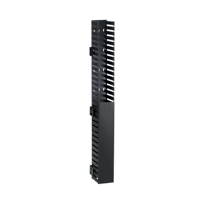 [CWMPV2440] Organizador Vertical IN-Cabinet, Sencillo (Solo Frontal), Para Uso Con Gabinetes Panduit, Montaje Lateral en Riel de Rack, 40 UR, 1.95 in de Ancho, Color Negro