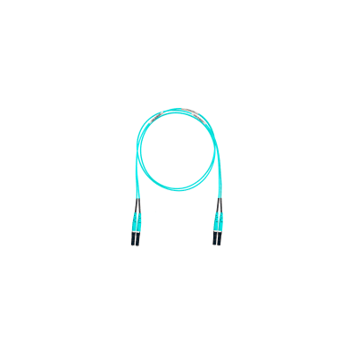 [FZ2ERLNLNSNF010] Jumper de Fibra Optica Multimodo 50/125 OM4, LC-LC Duplex, OFNR (Riser), Color Aqua, 3.05 Metros (10 Pies)