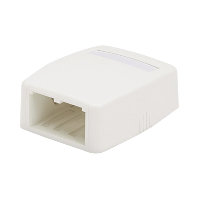 [CBXQ2WH-A] Caja de Montaje en Superficie, Para 2 Módulos Mini-Com, Color Blanco