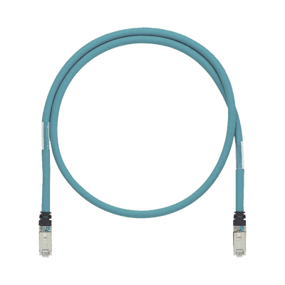 [ISTPH6X0.6MTL] Patch Cord Cat6A de Grado Industrial 600V, Blindado SF/UTP, Calibre 26 AWG, Color Aqua, 60 cm (23.62 pulgadas).