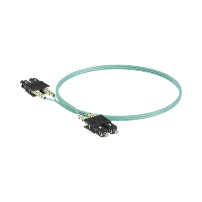 [FX23RSNSNSNM003] Jumper de Fibra Optica Multimodo 50/125 OM3, SC-SC Duplex, OFNR (Riser), Color Aqua, 3 Metros (9.84 Pies)