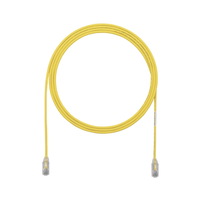 [UTP28X3YL] Cable de Parcheo UTP Cat6A, CM/LSZH, Diámetro Reducido (28AWG), Color Amarillo, 0.91 Metros (3 Pies)