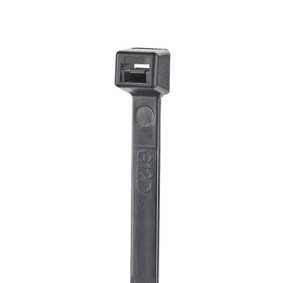 [S6-18-C0] Cincho de Nylon 6.6 StrongHold™, 160mm largo x 2.5mm ancho, Color Negro, Exterior Resistente a Rayos UV, Paquete de 100pz
