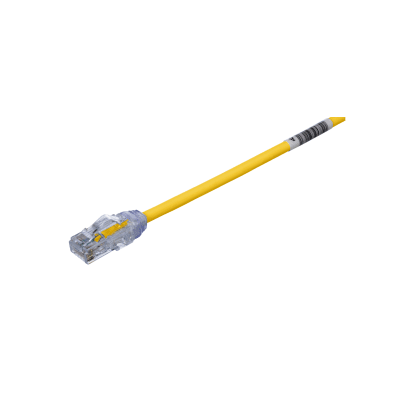 [UTP28X22YL] Cable de Parcheo UTP, Cat6A, 24 AWG, CM, Color Amarillo, 6.71 Metros (22 Pies)