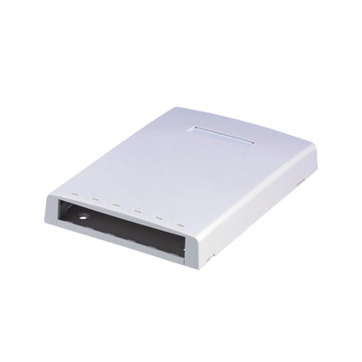 [CBXF6WH-AY] Caja de Montaje en Superficie, con Accesorio para Resguardo de Fibra Óptica, para 6 Módulos Mini-Com, Color Blanco
