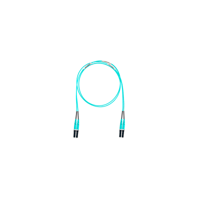 [FZ2ERLNLNSNM006] Jumper de Fibra Óptica Multimodo 50/125 OM4, LC-LC Duplex, OFNR (Riser), Color Aqua, 6 Metros (19.69 Pies)