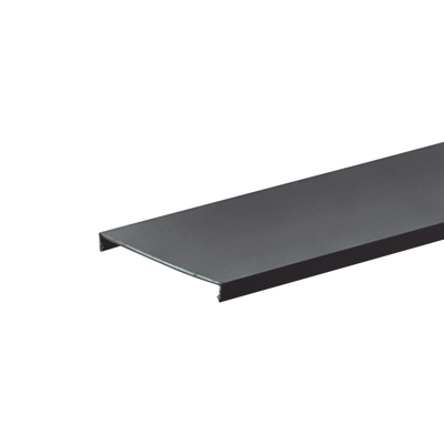 [C3BL6] Tapa para Canaleta Ranurada Tipo G, de 82.6 mm de Ancho, 1828.8 mm de Largo, Color Negro