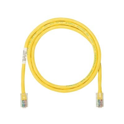 [NK5EPC3YLY] Cable de Parcheo UTP Categoría 5e, con Plug Modular en Cada Extremo - 1 Metro (3.28 Pies) - Amarillo