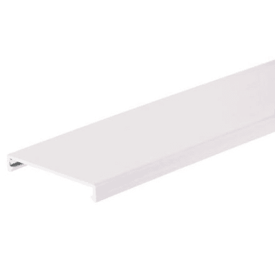 [C1WH6] Tapa para Canaleta Ranurada, de 31.8 mm de Ancho, 1828.8 mm de Largo, Color Blanco