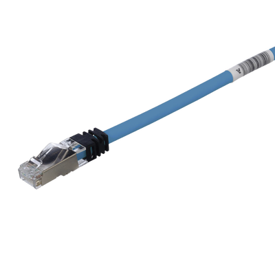 [STP6X1MBU] Patch Cord Cat6A, Blindado S/FTP, CM/LS0H, 1 Metro, Color Azul