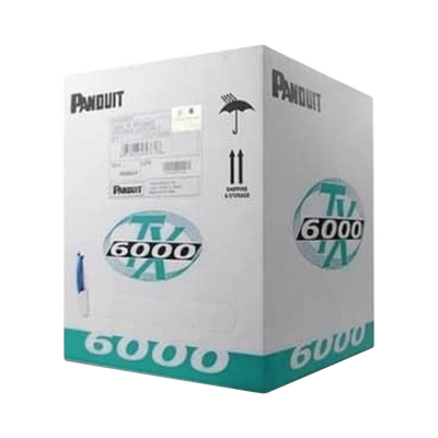 [PUL6004WH-FE] Bobina de Cable UTP 305 m. de Cobre, TX6000™ PanNet, Reelex, Blanco, Categoría 6 Mejorado (23 AWG), LSZH (Bajo Humo, Cero Halógenos), de 4 pares