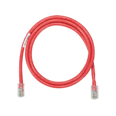 [NK5EPC3RDY] Cable de Parcheo UTP Categoría 5e, con Plug Modular en Cada Extremo - 1 Metro (3.28 Pies) - Rojo