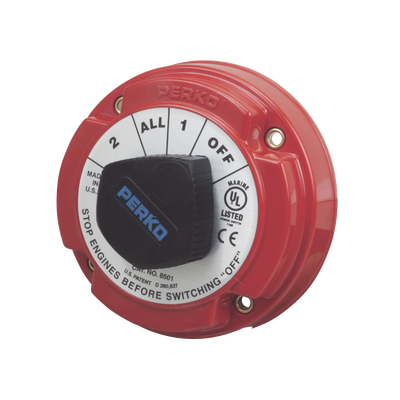 [8501DP] Switch Selector de Batería de Servicio Mediano, para Sistemas Eléctricos Marinos