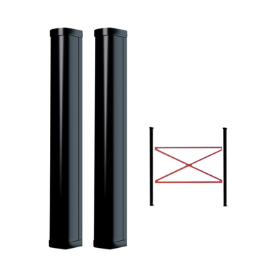 [SMA810] Detector Fotoeléctrico de 100 cm de Altura / Tipo Cortina para Detección Perimetral / Baterías de respaldo / Cobertura de 100 metros en exterior / Alimentación a 110/220VAC / 100 cm de Alto