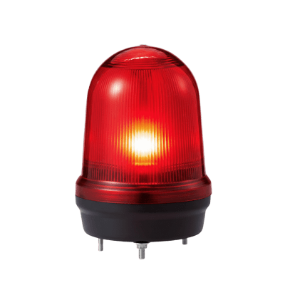 [MFL125-110240-R] LED con patrones fijo/intermitente, estroboscópico y simulación rotatorio, Color Rojo de 110-220 VCA