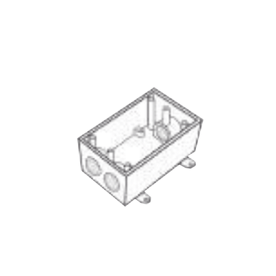 [RR-0473] Caja Condulet FS de 3/4" ( 19.05 mm ) con tres bocas a prueba de intemperie.