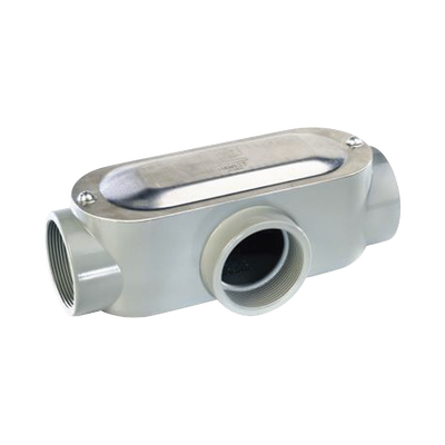 [OT-0307C] Caja oval roscada tipo T de 2" (50.8) incluye tapa y tornillos.