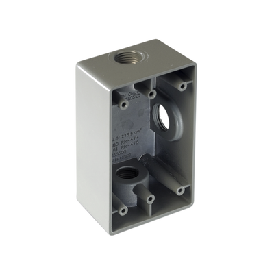 [RR-2743] Caja Condulet FS de 1" ( 25.4 mm) con tres bocas a prueba de intemperie.