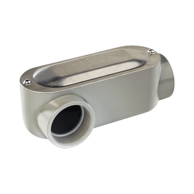[OLR-0080C] Caja oval roscada tipo LR de 1 1/2" (38.1 mm) Incluye tapa y tornillos.