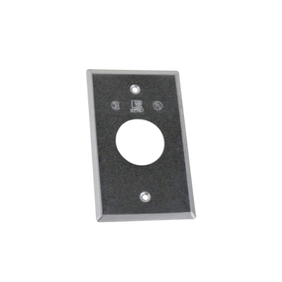 [TR-0425] Tapa rectangular aluminio para contacto de 35.2 mm, tipo RR a prueba de intemperie.