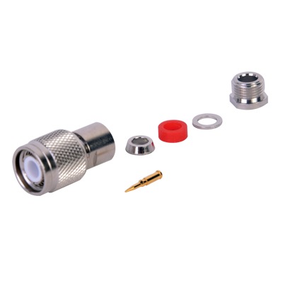 [RT-1200-C] Conector TNC Macho Rosca Izquierda para cables RG-58/U, RG-142/U. 