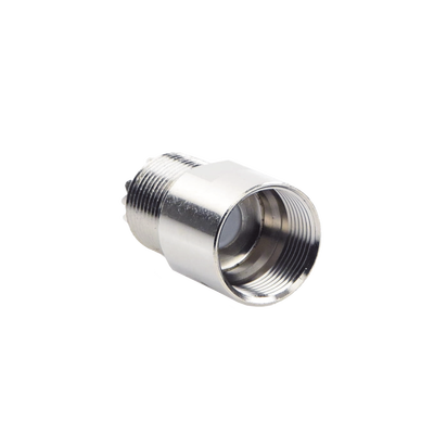 [RFU-520-I] Conector UHF Hembra (SO-239) en Línea de Rosca para RG-8/U, 9913, LMR-400, Níquel/ Plata/ Teflón. 