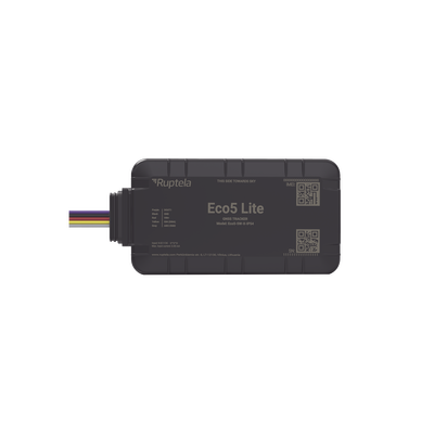 [ECO5LITE] Rastreador Vehicular y Monitoreo de Flota / BLE 5.0 y GNSS / LTE CAT1 y LTE-M con Respaldo 2G / GNSS U-blox / MiKado IP54 / -20 °C a +40 °C / Acelerómetro de 3 Ejes / Suministro 9-32 V / Batería Interna