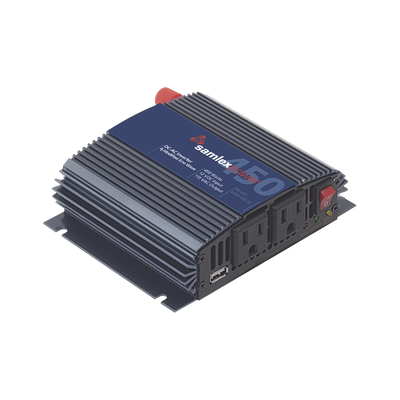 [SAM-450-12] Inversor de Corriente Onda Modificada (CD-CA). Potencia Nominal 450 W, Ent:12Vcc, Sal: 115Vca 60 Hz.