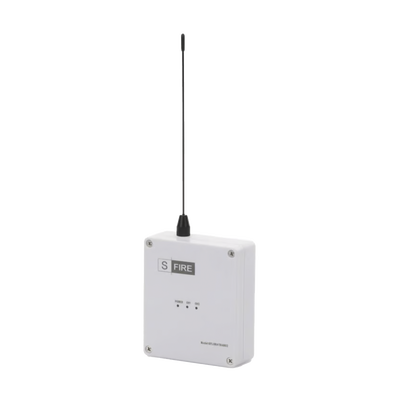 [SF-LORA-TRANS-DC] Transmisor inalámbrico / Alimentado a 12Vcc / Entrada de 2 contactos secos NA / Distancia máxima de transmisión 2500 metros (Linea de vista) 