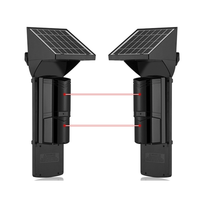 [SFA60] Detector fotoelectrico con celda solar ; DE 2 RAYOS; alcance exterior 60 m / interior 120 m, 4 frecuencias / Para ambientes donde no hay electricidad