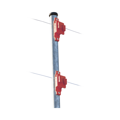 [SFPASOR] Aislador de Paso color Rojo reforzado para cercos eléctricos, resistente al clima extremoso