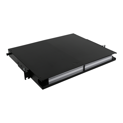 [LVE-1U-MD-T01A] Distribuidor de Fibra Óptica de Alta Densidad LigthVerse *Plus* Para Rack de 19 Pulgadas, Acepta 4 Placas Plug and Play, Hasta 96 Fibras, 1 UR
