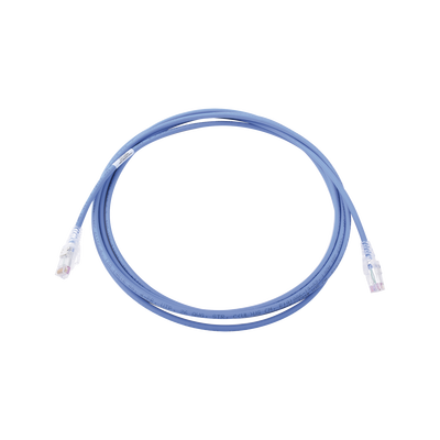 [MC6-10-06B] Patch Cord MC6 Modular Cat6 UTP, CM/LS0H, 3.05 Metros (10 Pies), Color Azul, Versión Bulk (Sin Empaque Individual)