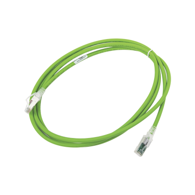 [ZM6A-S07-07B] Patch Cord Z-MAX Cat6A S/FTP, CM/LS0H, 2.13 Metros (7 Pies), Color Verde, Versión Bulk (Sin Empaque Individual)