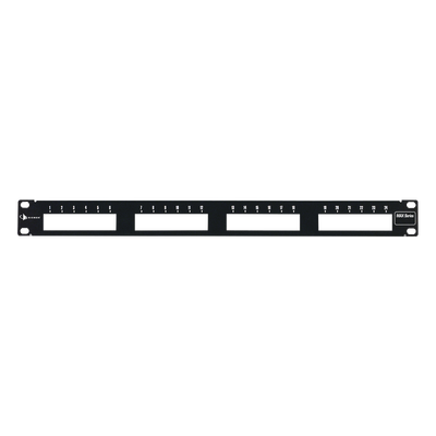 [MX-PNL-24] Patch Panel MAX Modular (Vacío), de 24 Puertos, Plano, 1UR