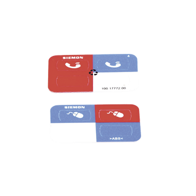 [Z-ICON-03B] Icono Ultramax para Identificación de Jacks, Color Rojo, Bolsa con 100 Piezas