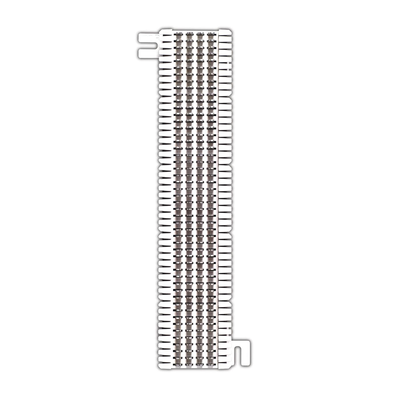 [M1-50] Bloque de Conexión S66, Capacidad de 50 Pares, Cat5e, Para Cable Sólido 22 a 26 AWG