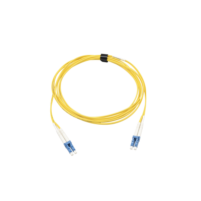 [FJ2-LCULCUL-03] Jumper de Fibra Óptica Monomodo (OS2), XGLO, Riser, LC/UPC-LC/UPC Duplex, OFNR, Color Amarillo, 3 Metros (9.84 Pies)