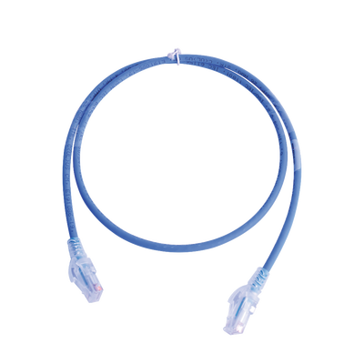 [MC5-07-06B] Patch Cord MC5 Modular Cat5e UTP, CM/LS0H, 2.13 Metros (7 Pies), Color Azul, Versión Bulk (Sin Empaque Individual)