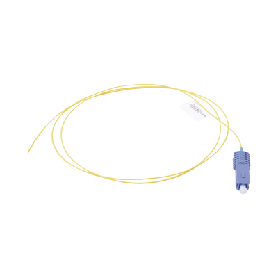 [FP1B-SCUL-01] Pigtail de Fibra Óptica SC/UPC Simplex, Monomodo OS1/OS2 XGLO, OFNR, Color Amarillo, 1 Metro (3.28 Pies)